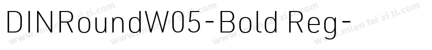 DINRoundW05-Bold Reg字体转换